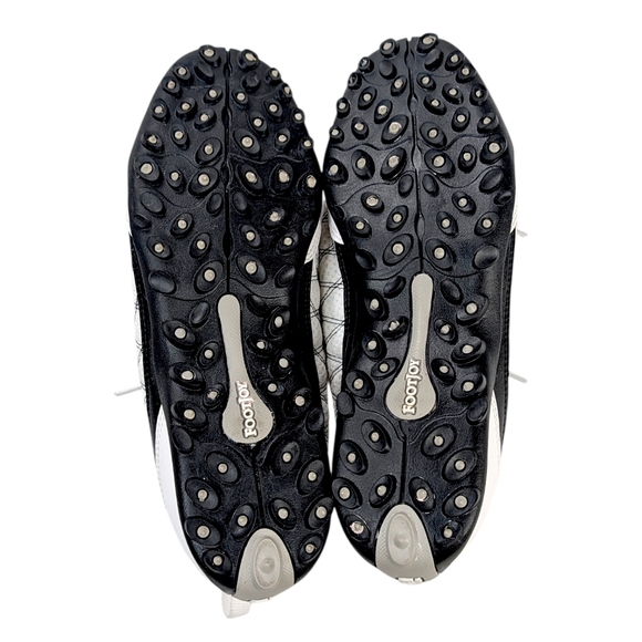 FootJoy Women's Superlite Spikeless Golf Shoes White Black Quilted #98951 US 9 M - Picture 7 of 8